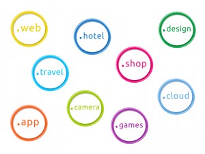 Illustration on the new internet domain extensions